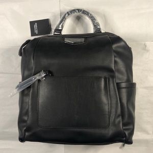 Simply Vera Verawang Black Leather Backpack